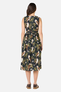 Princess Highway - Kookaburra Midi Dress - black