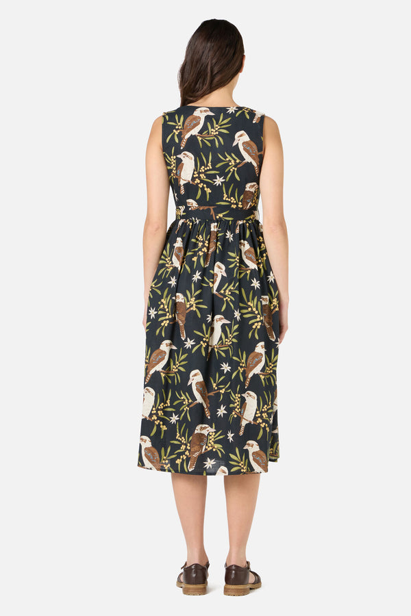 Princess Highway - Kookaburra Midi Dress - black