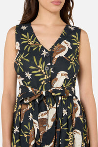 Princess Highway - Kookaburra Midi Dress - black