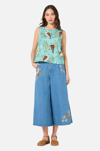 Princess Highway - Kookaburra Sleeveless Top - blue