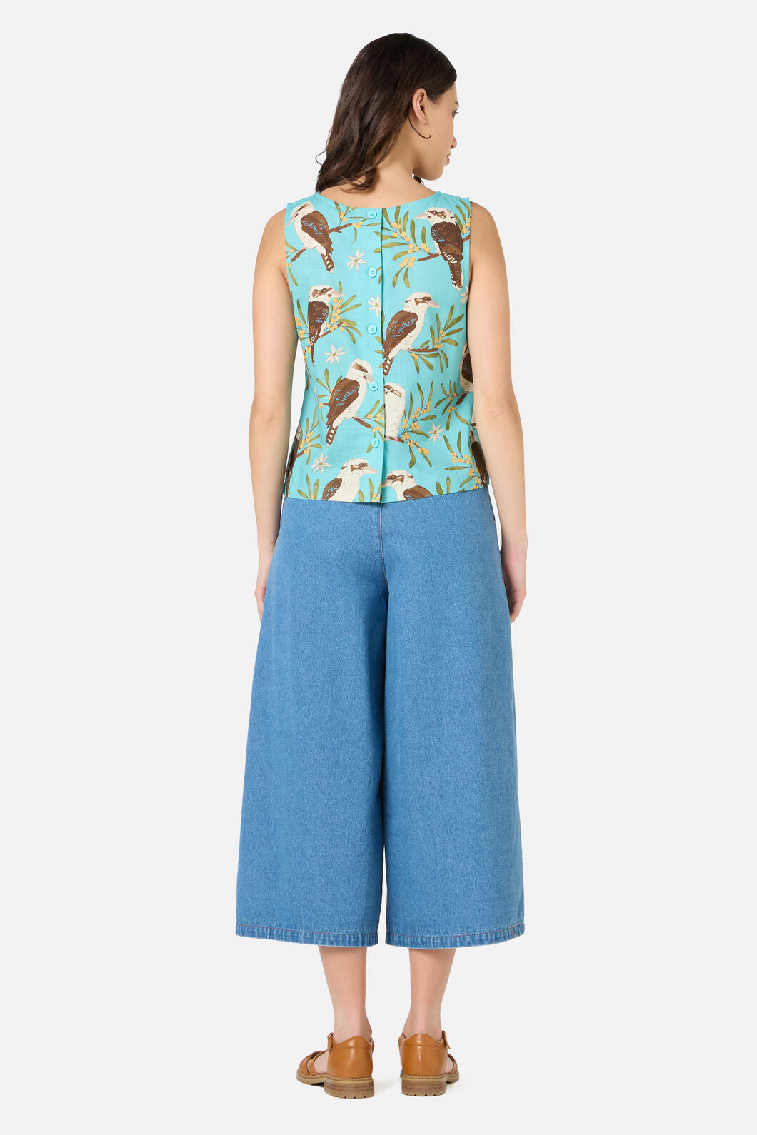 Princess Highway - Kookaburra Sleeveless Top - blue