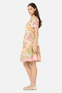 Princess Highway - Liberty Native Smock Dress - cream