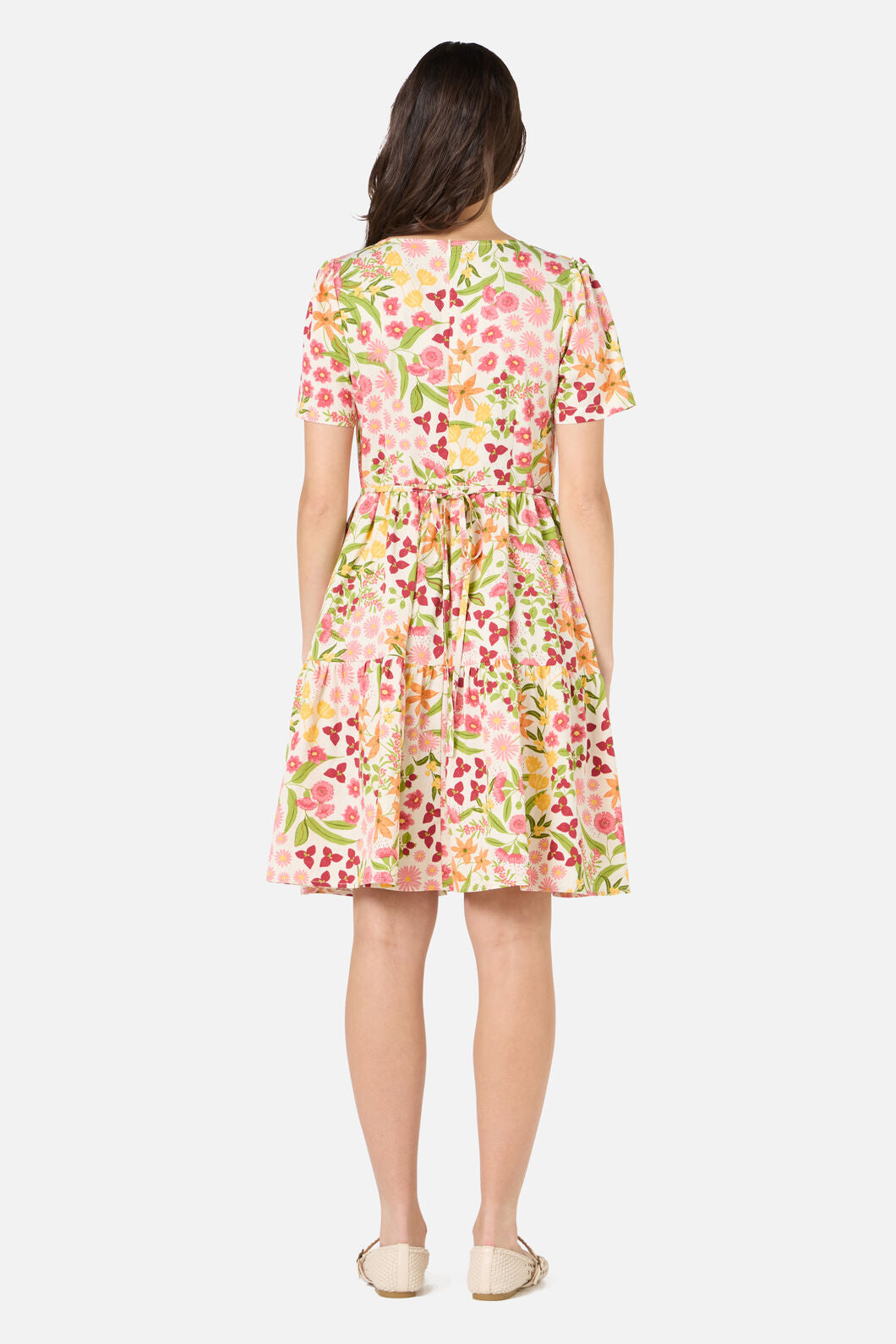 Princess Highway - Liberty Native Smock Dress - cream