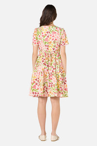 Princess Highway - Liberty Native Smock Dress - cream