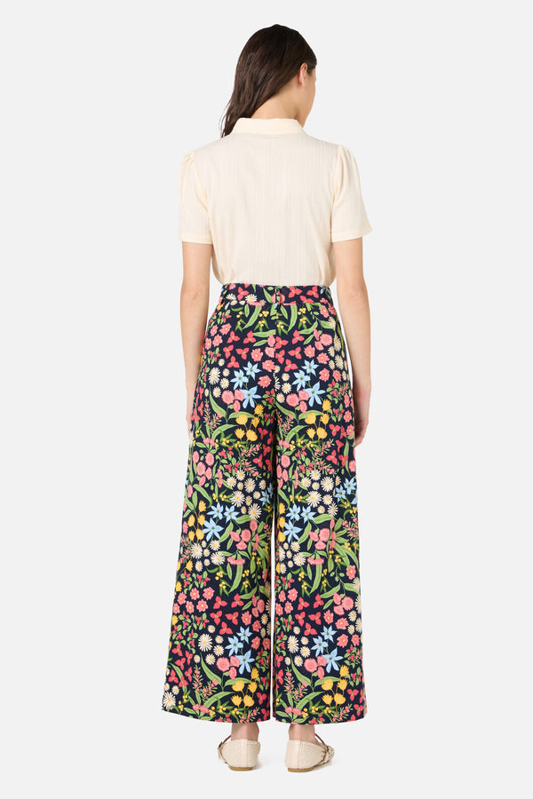 Princess Highway - Liberty Native Wide Leg Pant - navy