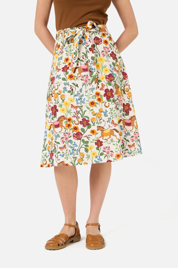 Princess Highway - Fancy Horses Skirt - cream