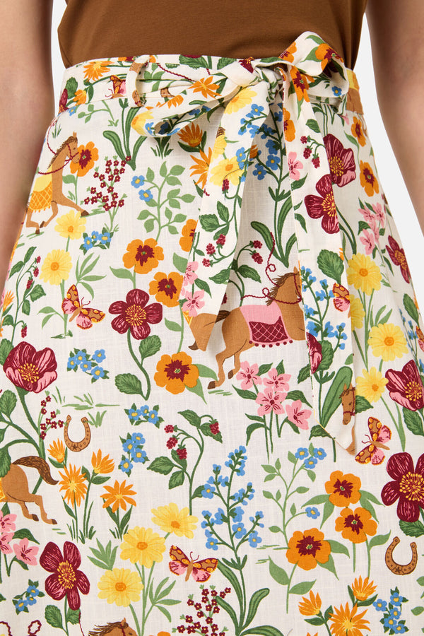 Princess Highway - Fancy Horses Skirt - cream
