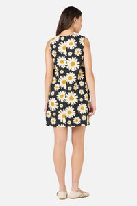 Princess Highway - 60'S Daisy Mini Dress - black