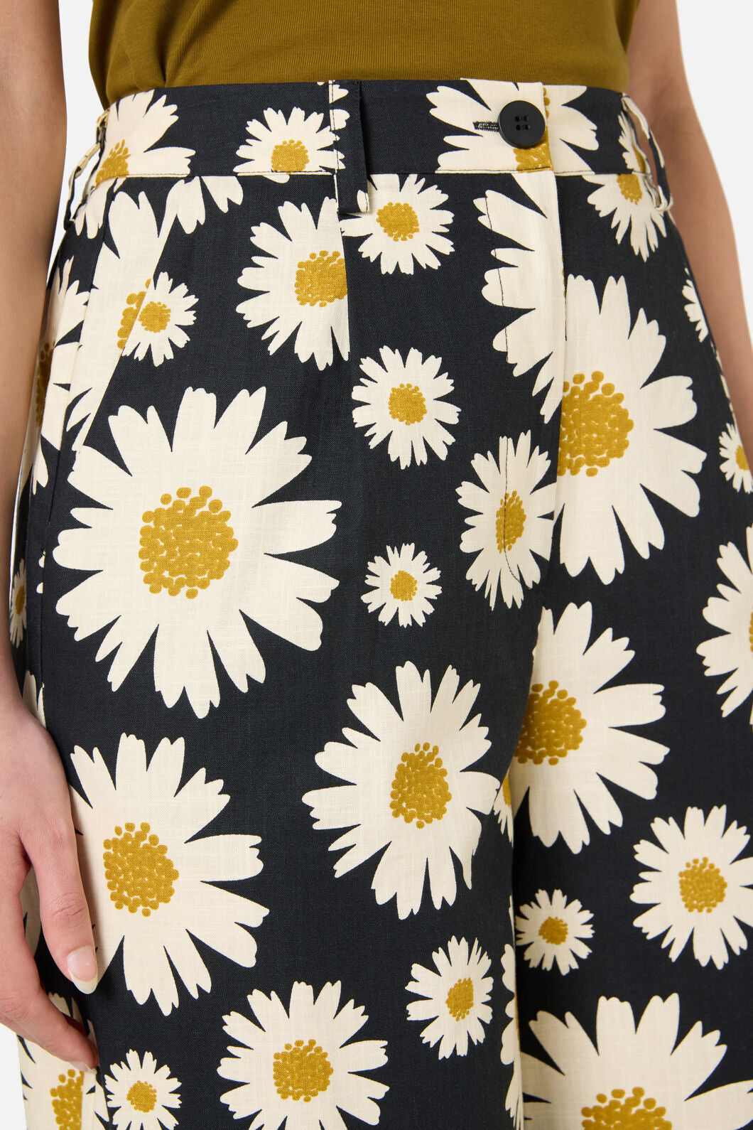 Princess Highway - 60'S Daisy Pant - black