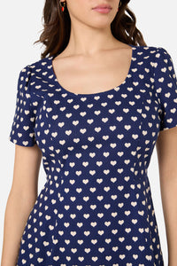 Princess Highway - Sweet Heart Mini Dress - navy
