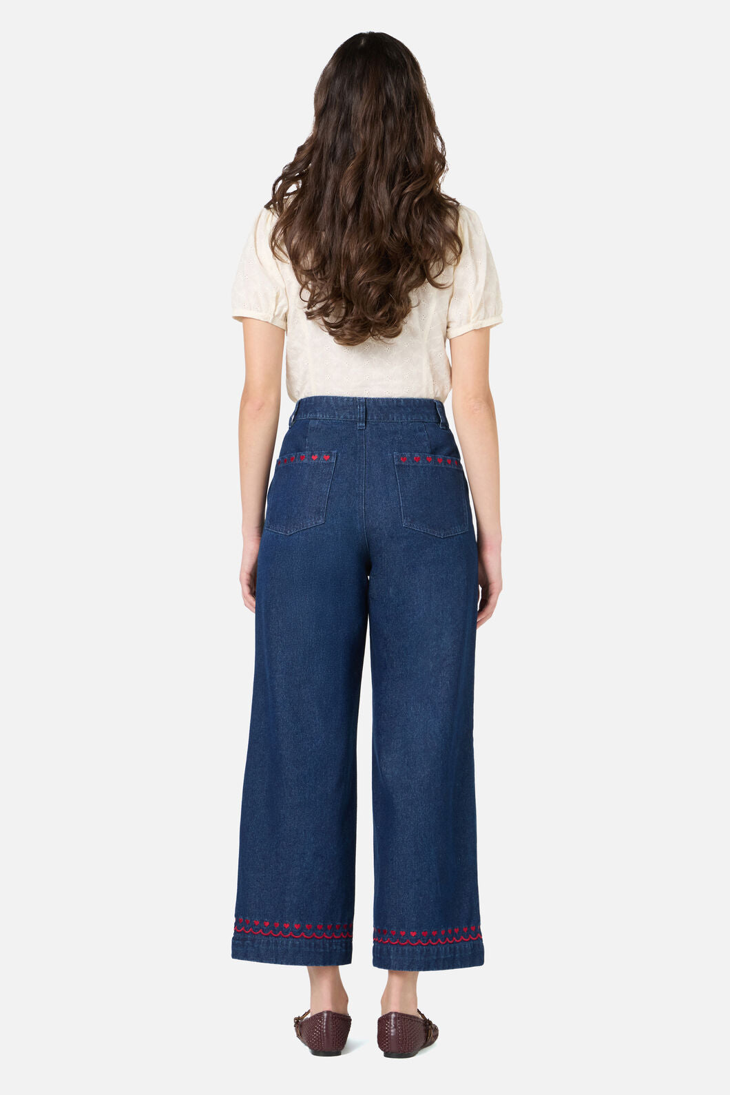 Princess Highway - Sweet Heart Emb Jean - dark-denim
