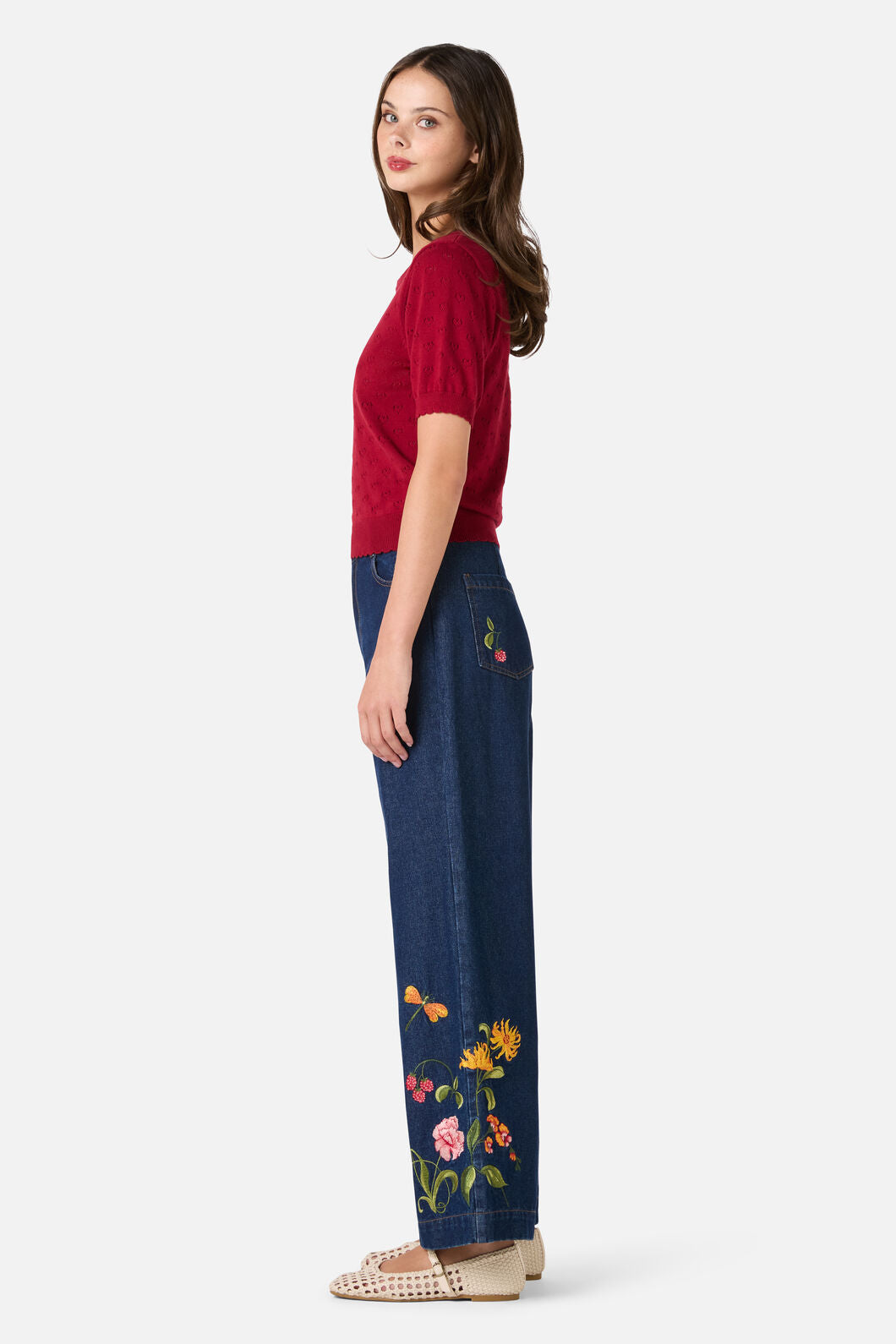 Princess Highway - Amora Heart Knit Top - red