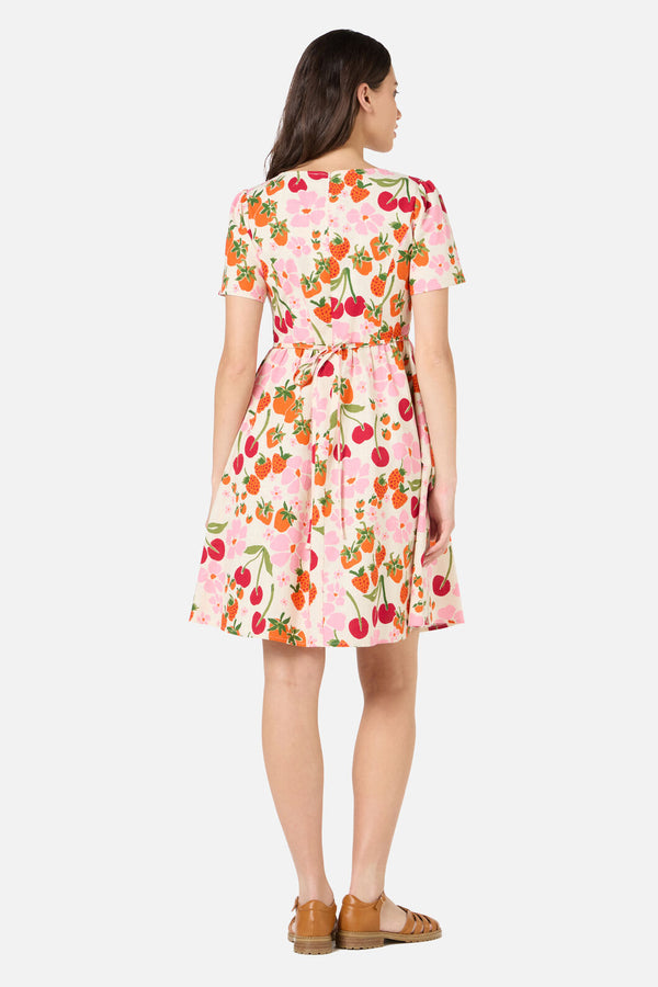 Princess Highway - Berries N Cream Mini Dress - cream