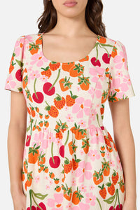 Princess Highway - Berries N Cream Mini Dress - cream