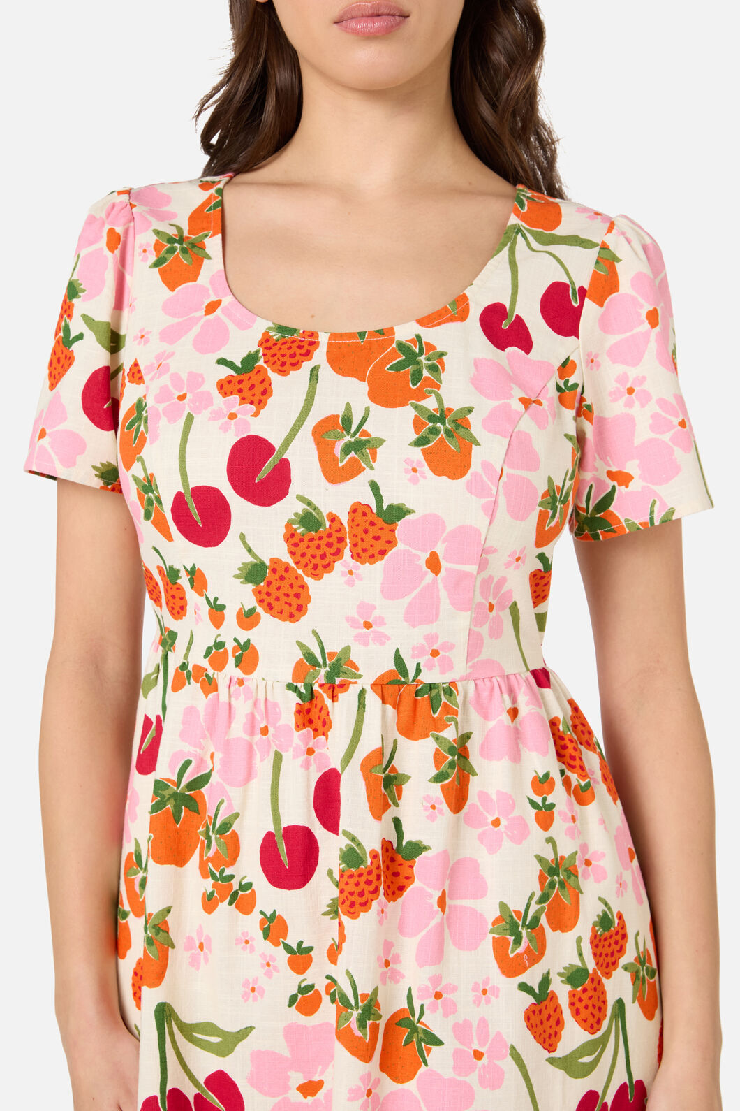 Princess Highway - Berries N Cream Mini Dress - cream