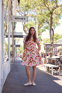 Princess Highway - Berries N Cream Mini Dress - cream