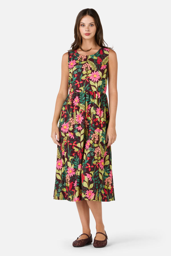 Princess Highway - Tiana Tree Frog Midi Dress - burgundy