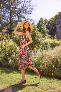 Princess Highway - Tiana Tree Frog Midi Dress - burgundy