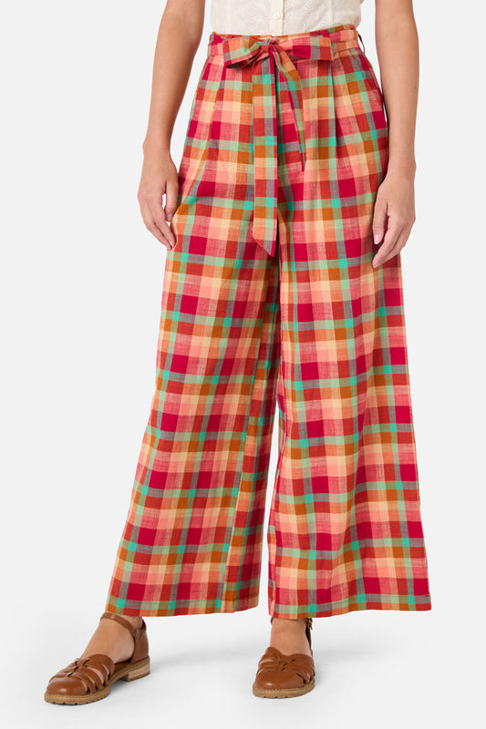 Princess Highway - Piper Check Culotte - pink-multi