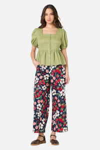 Princess Highway - Eveleigh Peplum Top - soft-green