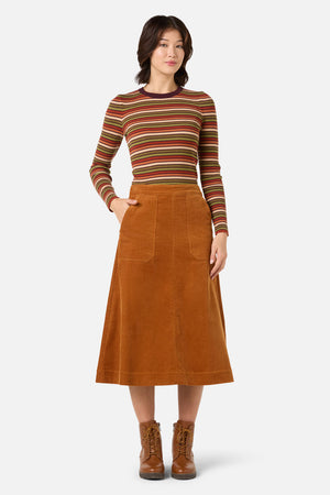 Princess Highway - Felicity Cord Midi Skirt - mustard