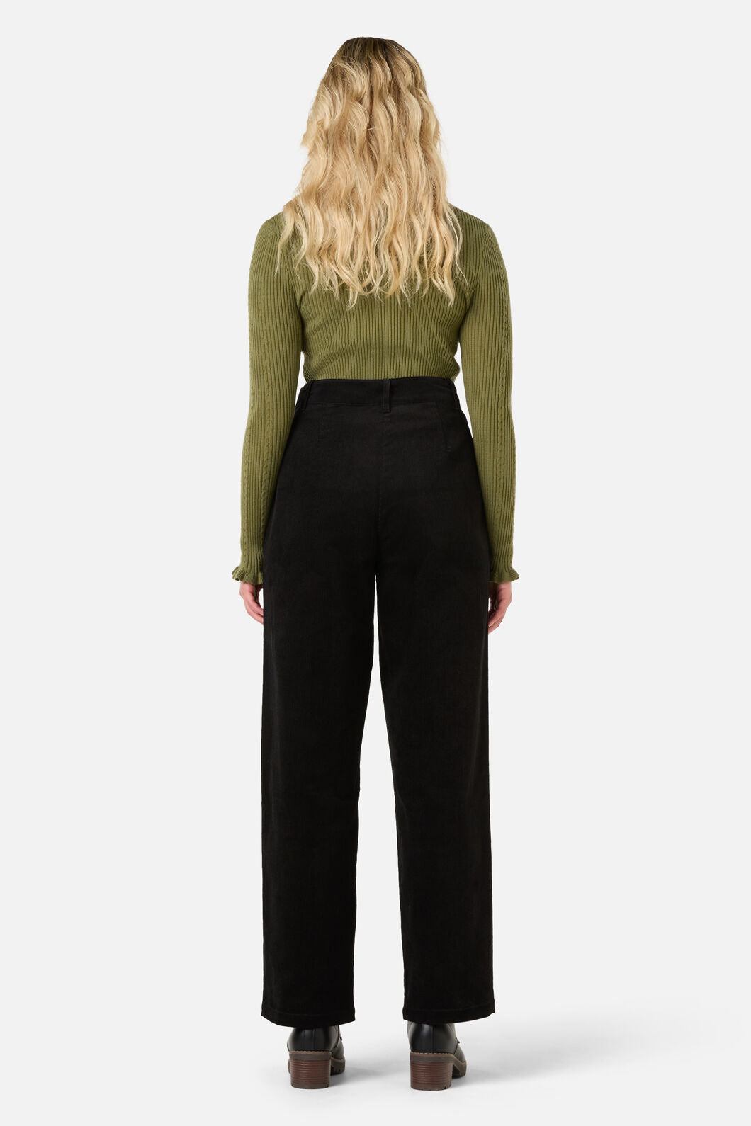 Princess Highway - Noni Tapered Cord Pant - black