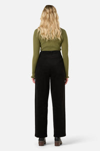 Princess Highway - Noni Tapered Cord Pant - black