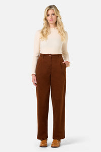 Princess Highway - Noni Tapered Cord Pant - toffee