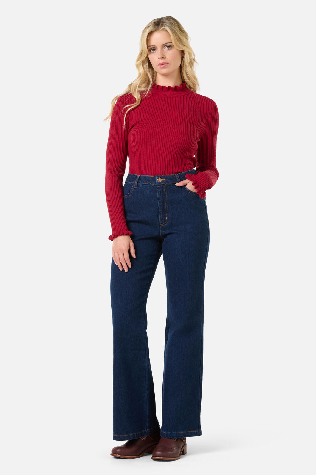 Princess Highway - Darcy Flare Jean - blue-denim