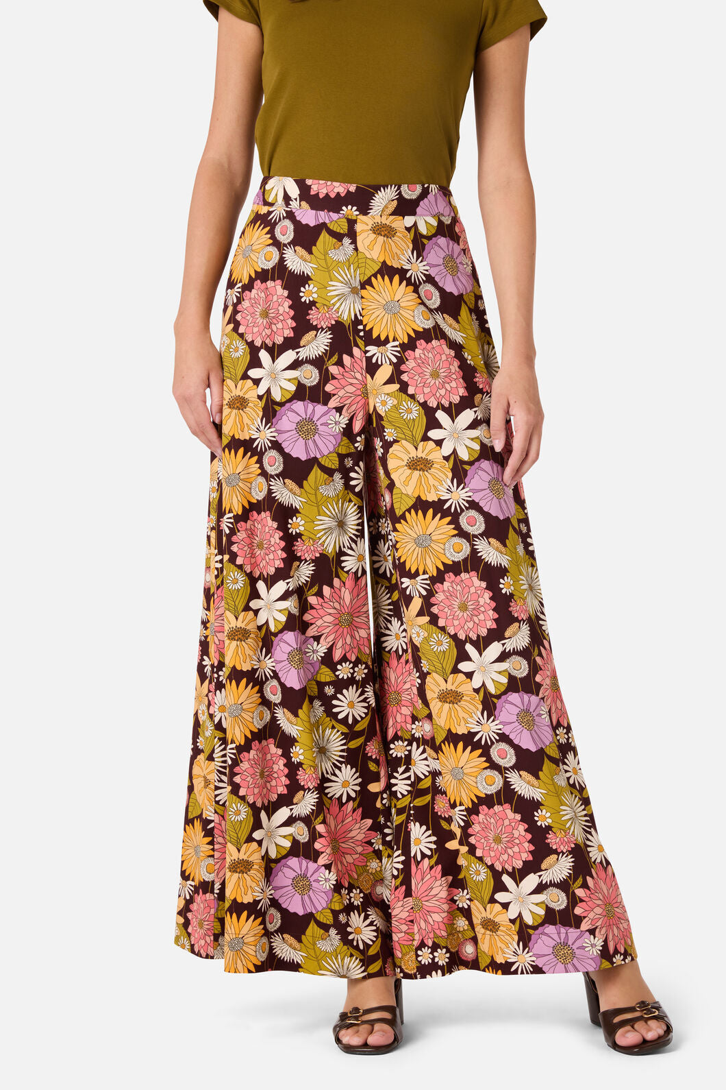 Princess Highway - Leonie Floral Pant - plum