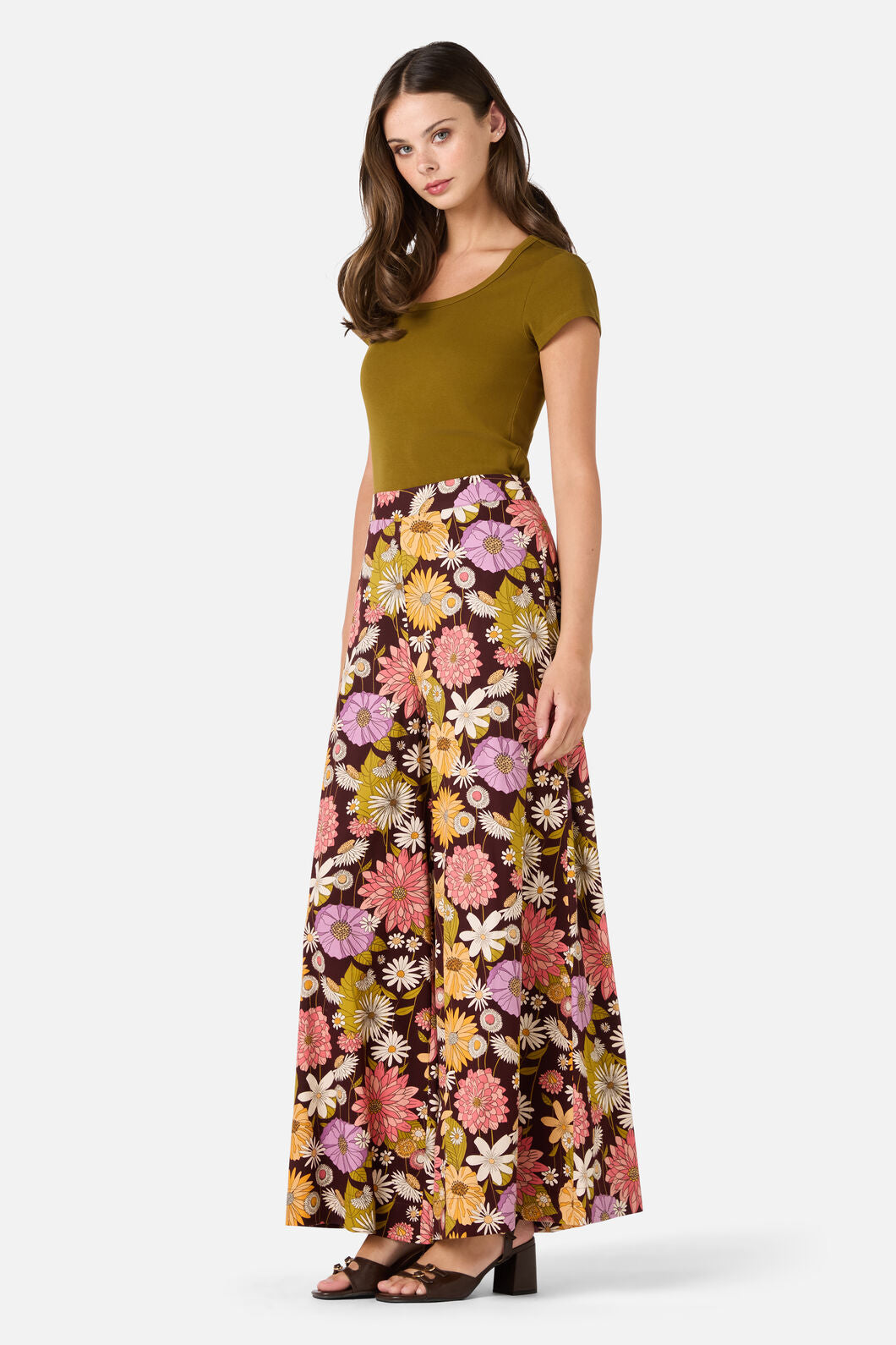 Princess Highway - Leonie Floral Pant - plum