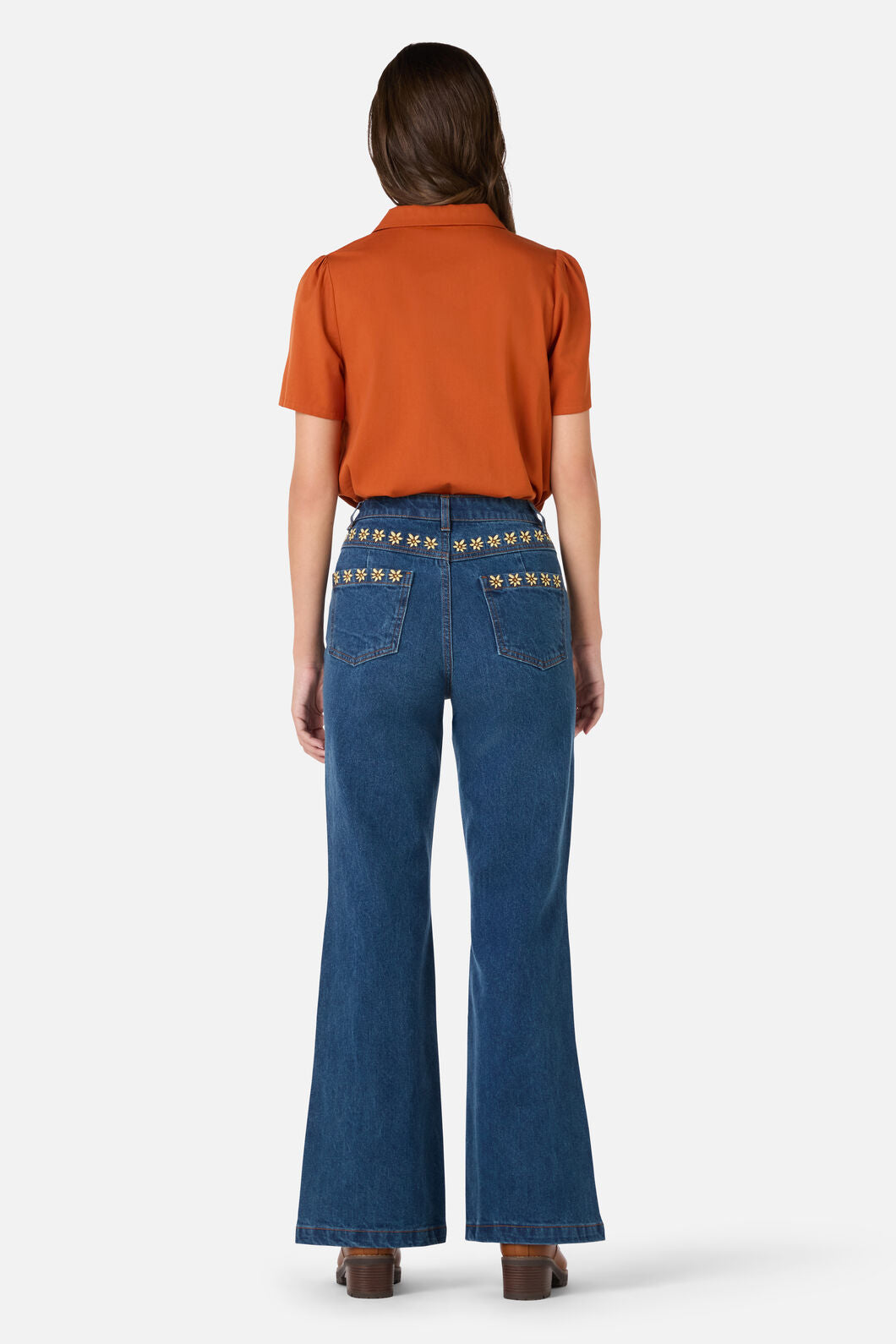 Princess Highway - Lizzy Short Sleeve Blouse - rust