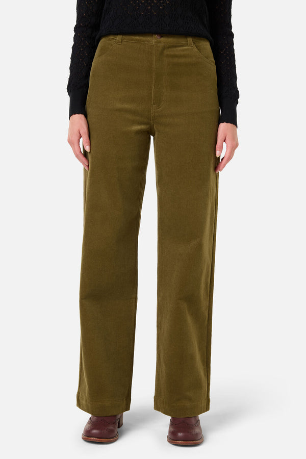 Princess Highway - Charlie Girl Cord Jean - olive