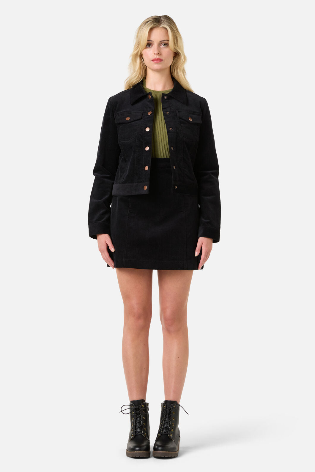 Princess Highway - Charlie Girl Cord Jacket - black