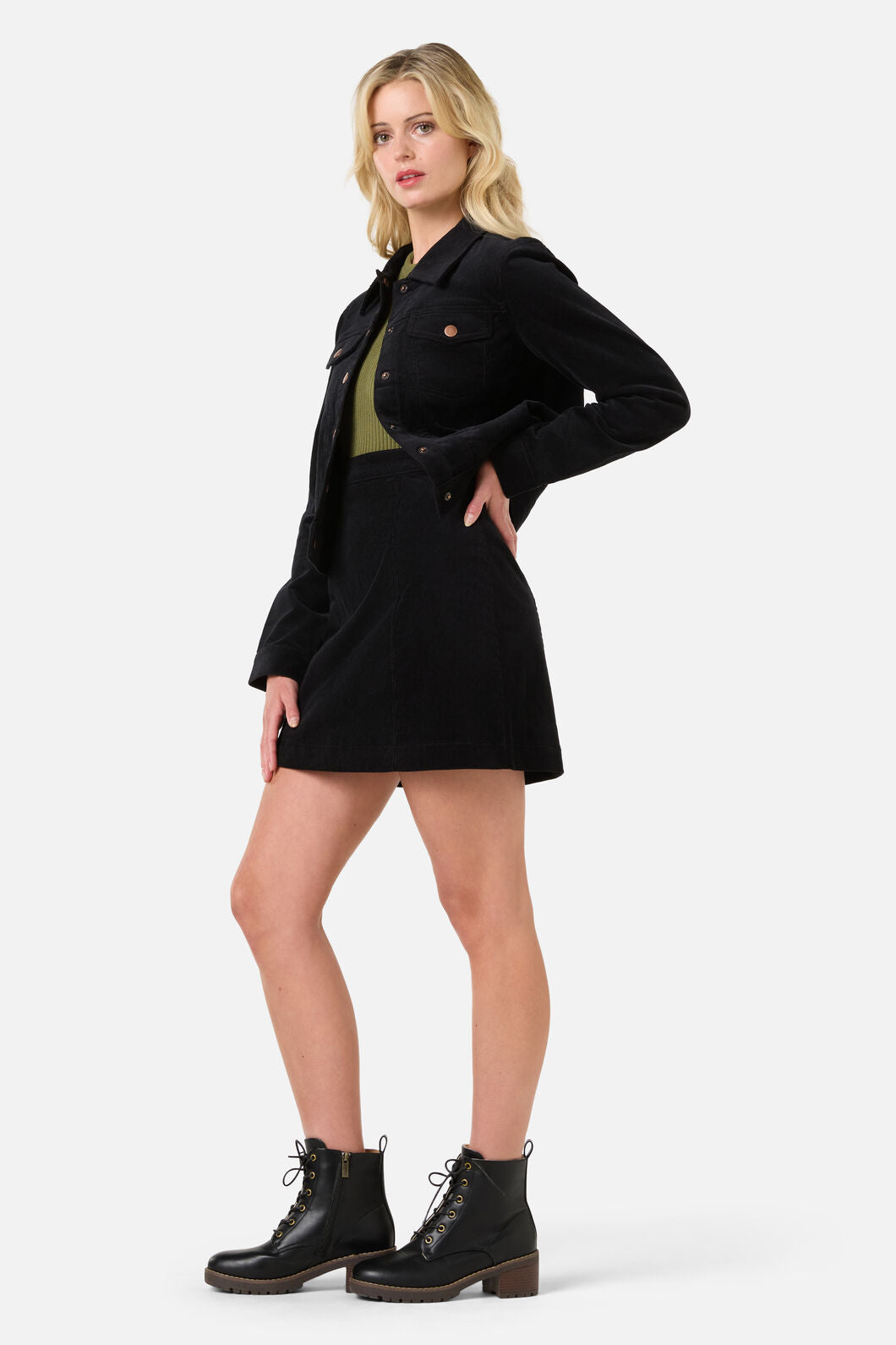 Princess Highway - Charlie Girl Cord Jacket - black