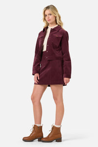 Princess Highway - Charlie Girl Cord Jacket - wine