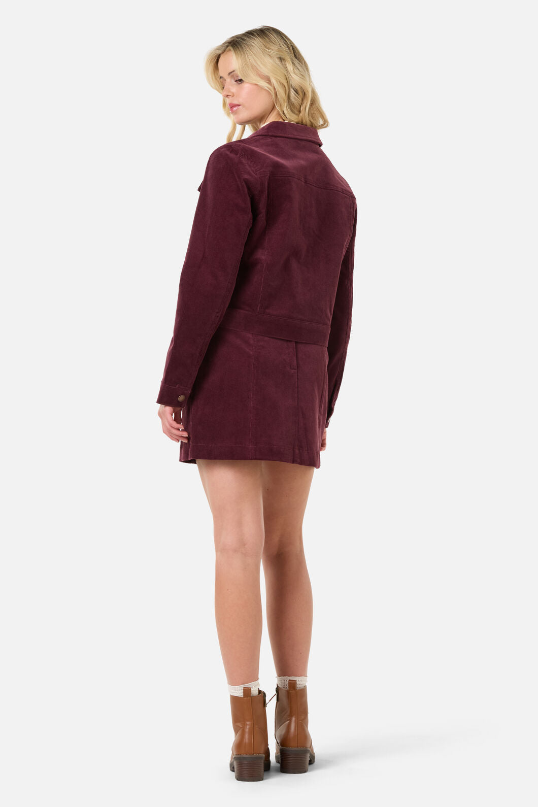 Princess Highway - Charlie Girl Cord Jacket - wine