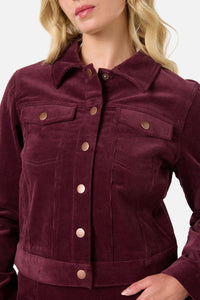 Princess Highway - Charlie Girl Cord Jacket - wine
