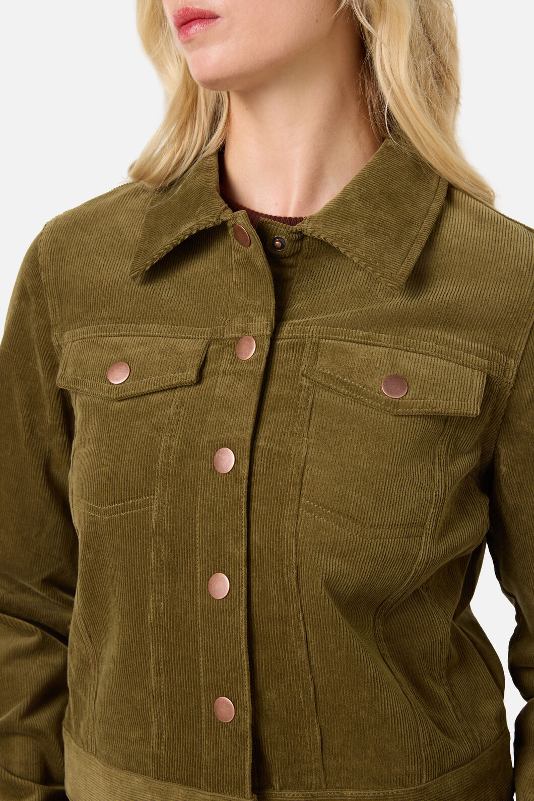Princess Highway - Charlie Girl Cord Jacket - olive