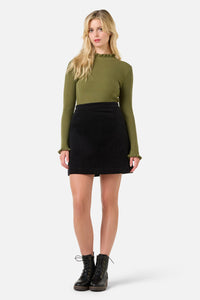 Princess Highway - Charlie Girl Cord Skirt - black