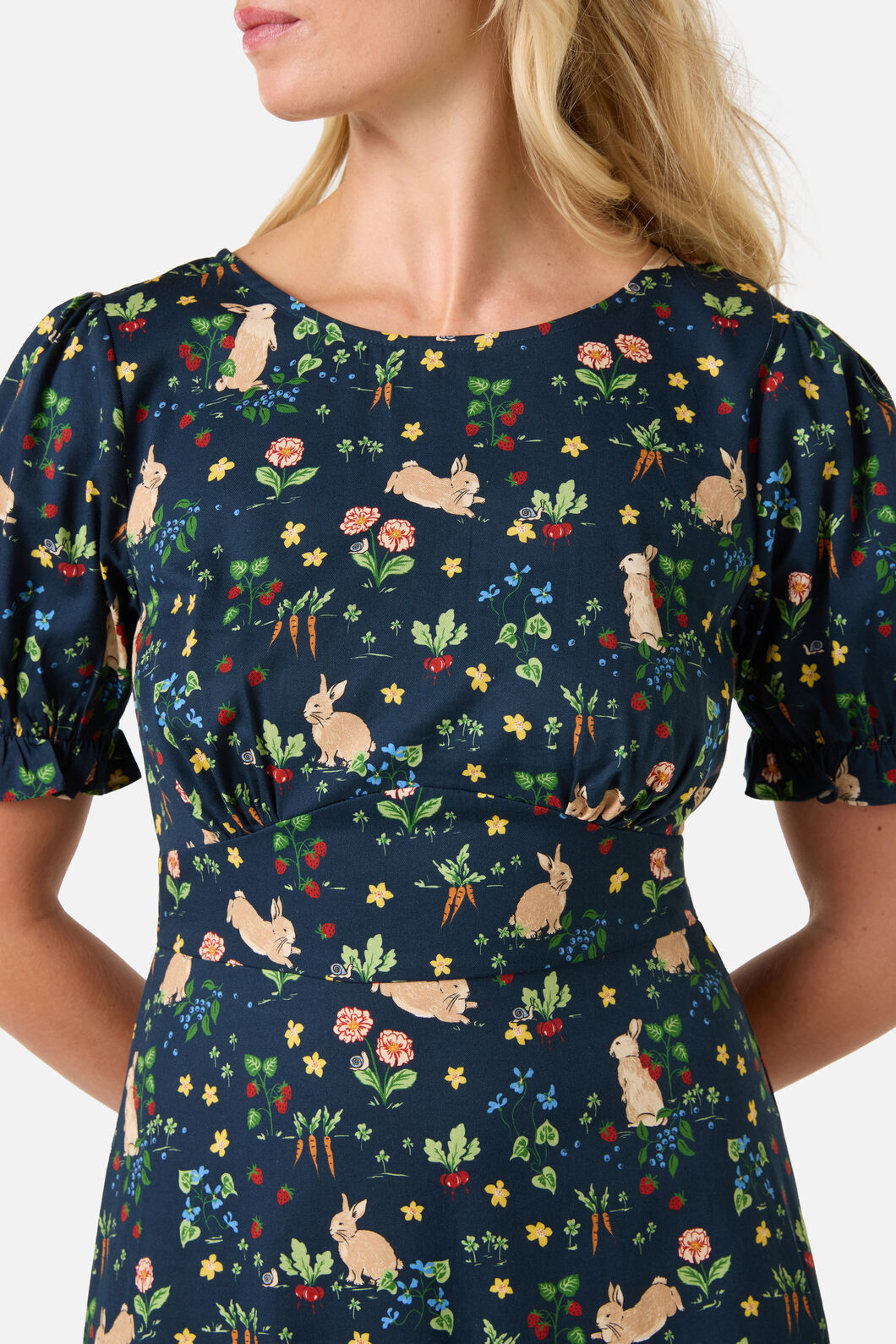 Princess Highway - Lola Rabbit Midi Dress - navy