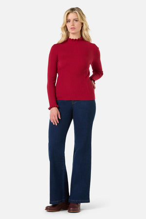 Princess Highway - Odessa Knit Top - red