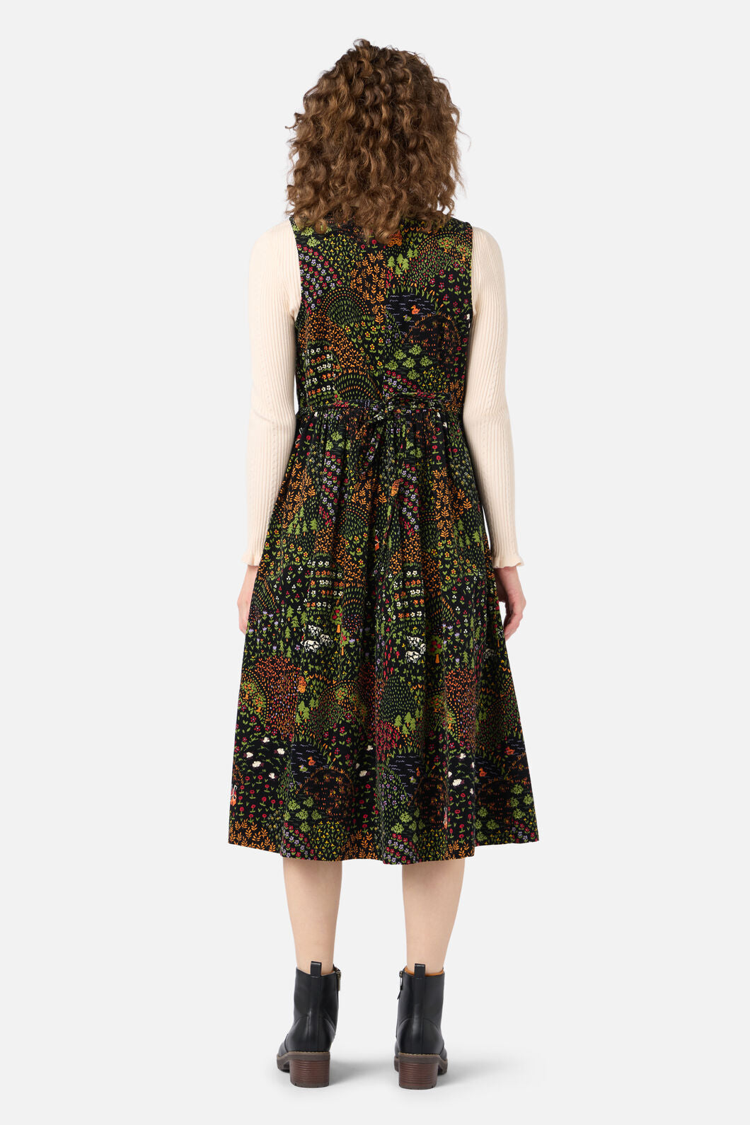 Princess Highway - Rolling Hills Cord Midi Dress - black