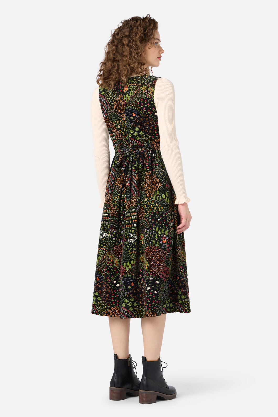 Princess Highway - Rolling Hills Cord Midi Dress - black