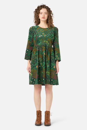 Princess Highway - Rolling Hills Cord Smock Dress - green