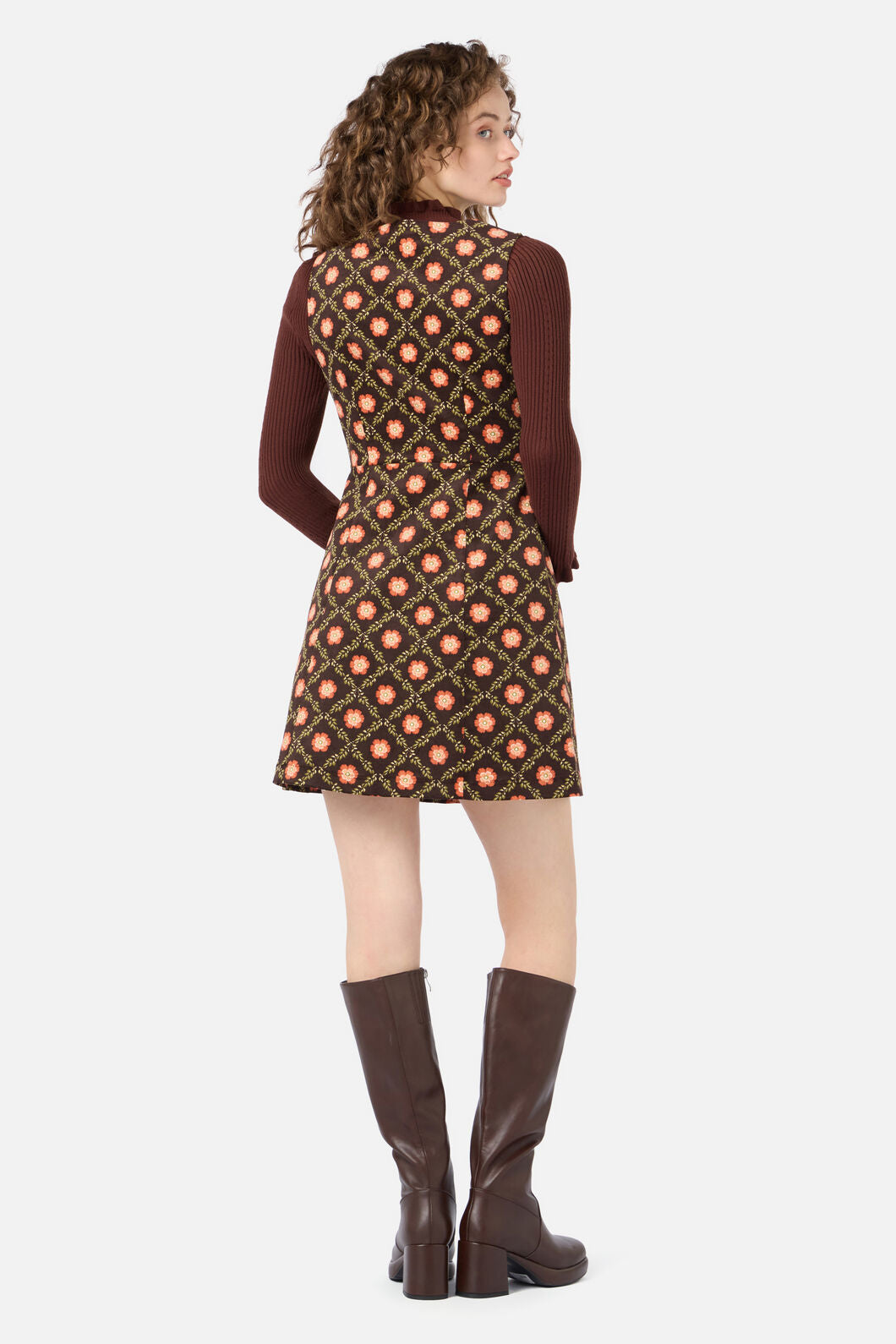 Princess Highway - Delilah Cord Pinafore - chocolate