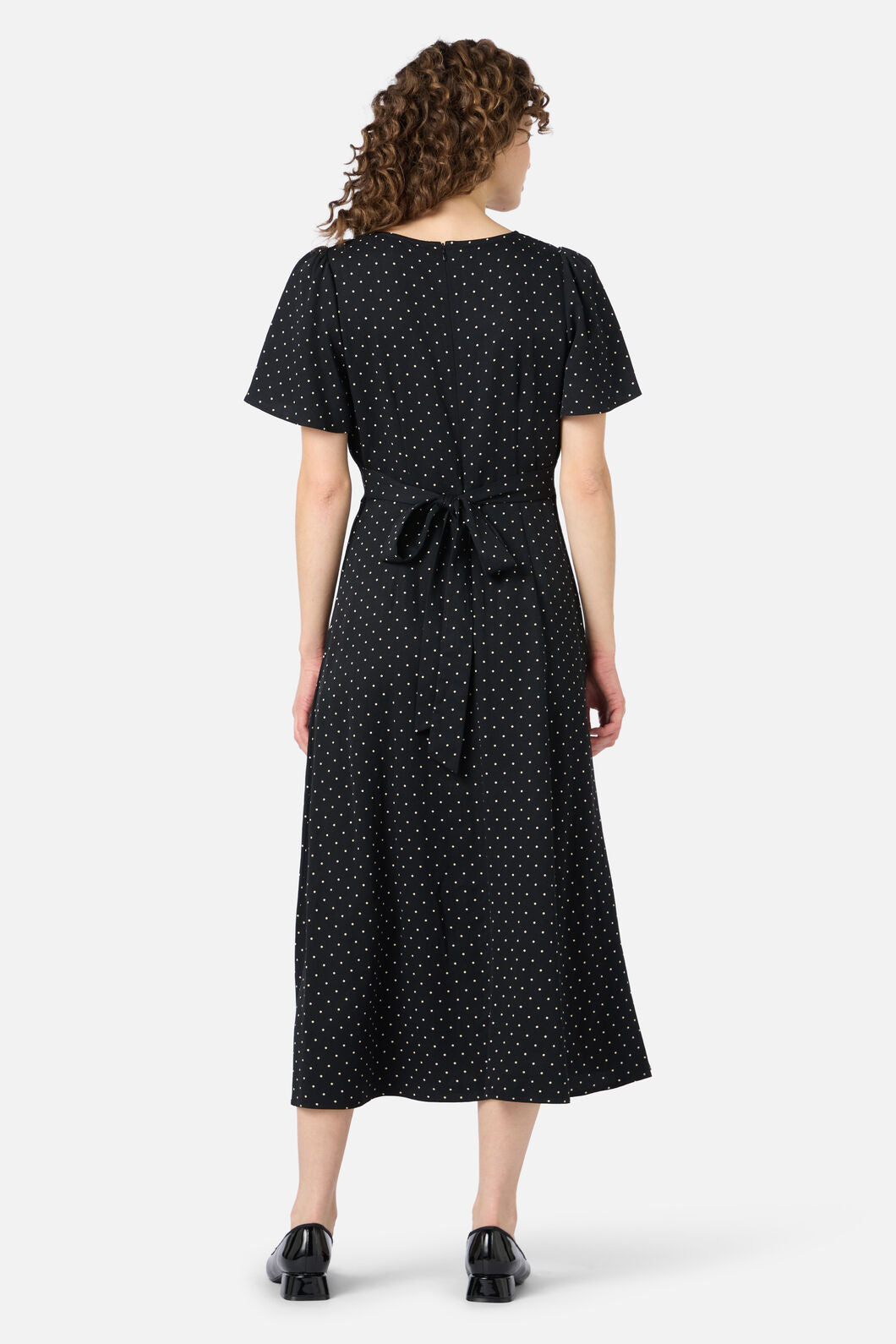 Princess Highway - Dolly Spot Midi Dress - black