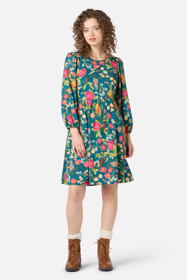 Princess Highway - Florence Native Smock Dress - teal