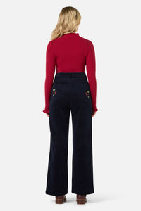 Princess Highway - Lola Rabbit Embroidered Jean - navy