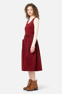 Princess Highway - Demi Cord Pinafore Dress - paprika